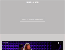 Tablet Screenshot of juliefoldesi.com